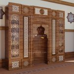 Modern Ahşap Cami Mihrabı – Model MH-0001 – özel üretim özel üretim ahşap kapı