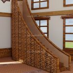 Modern Ahşap Cami Mihrabı – Model MH-0001 – özel üretim ahşap kapı detay görünümü 2