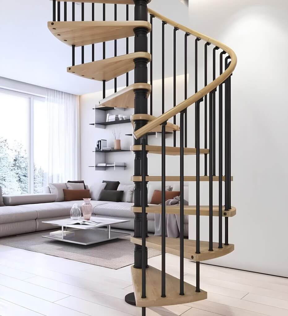 Çelik Ahşap Basamaklı Merdiven