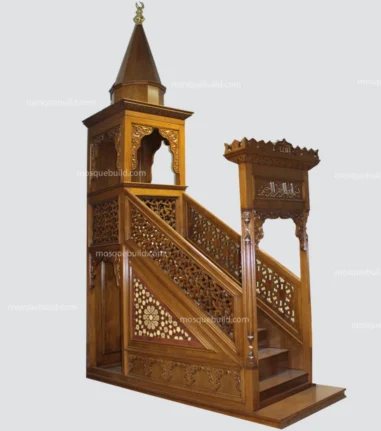 Klasik Ahşap Cami Minberi – özel üretim özel üretim ahşap ürün