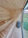 Katran Modüler Sauna – Stonewood Katran – özel üretim ahşap kapı detay görünümü 5