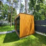 Katran Modüler Sauna – Stonewood Katran – özel üretim ahşap kapı detay görünümü 6
