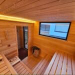 Katran Modüler Sauna – Stonewood Katran – özel üretim ahşap kapı detay görünümü 10
