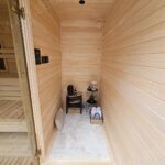 Katran Modüler Sauna – Stonewood Katran – özel üretim ahşap kapı detay görünümü 16