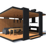 Modern Ahşap Kamelya – Stonewood Mila 23 m² 5 × 4,6 – ahşap kamelya detay görünümü 1