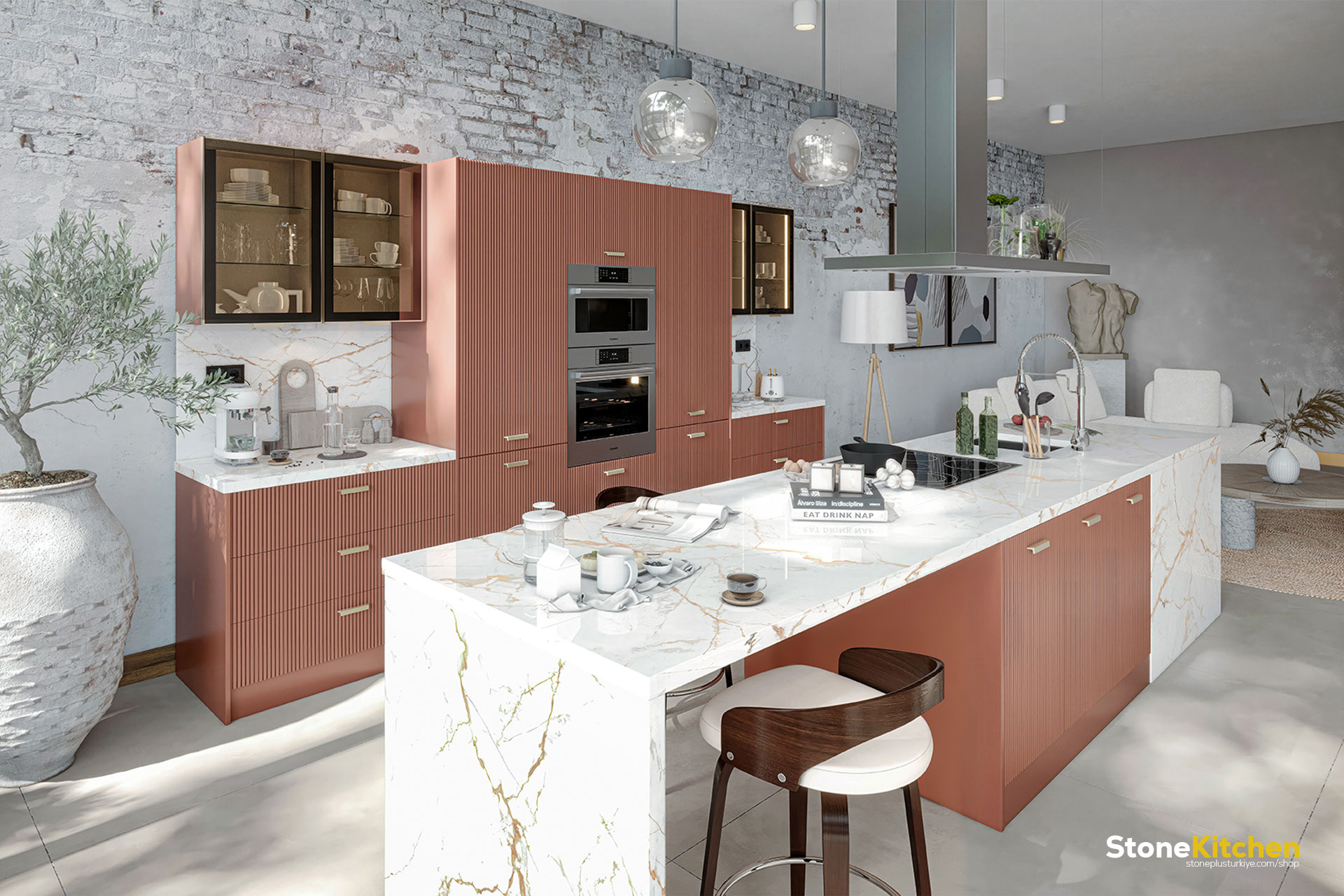 Bellis Mutfak Dolabı – StoneKitchen Bellis | Sedirhane Bellis Mutfak Dolabı – StoneKitchen Bellis – özel üretim özel üretim ahşap kapı