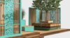 Modern Parklet – Stonewood Bal – özel üretim ahşap kapı detay görünümü 9