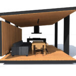 Modern Ahşap Kamelya – Stonewood Mila 23 m² 5 × 4,6 – ahşap kamelya detay görünümü 2