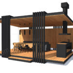 Modern Ahşap Kamelya – Stonewood Mila 23 m² 5 × 4,6 – ahşap kamelya detay görünümü 3