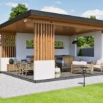 Modern Ahşap Kamelya – Stonewood Sütun 3,5 × 6 – ahşap kamelya detay görünümü 3