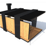 Modern Ahşap Kamelya – Stonewood Mila 23 m² 5 × 4,6 – ahşap kamelya detay görünümü 4