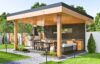 Stonewood Rose – Barbekülü Ahşap Kamelya 4 × 5 20 m² – özel üretim ahşap kamelya