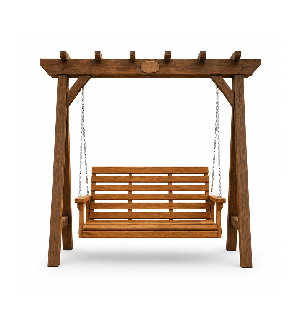 Ahşap Bahçe Salıncağı Oturağı – özel üretim ahşap pergola