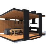 Modern Ahşap Kamelya – Stonewood Mila 23 m² 5 × 4,6 – ahşap kamelya detay görünümü 6