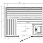 Ev Tipi Portatif Sauna – Stonewood Sedir Sauna 2 × 1,6 – özel üretim ahşap kapı detay görünümü 8