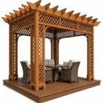 Ahşap Pergola Kamelya – ahşap pergola detay görünümü 3