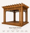 Ahşap Pergola Kamelya – özel üretim ahşap pergola