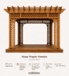Ahşap Pergola Kamelya – ahşap pergola detay görünümü 7