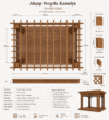 Ahşap Pergola Kamelya – ahşap pergola detay görünümü 6