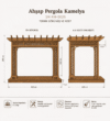 Ahşap Pergola Kamelya – ahşap pergola detay görünümü 5