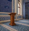 Ahşap Vaaz Kürsüsü – Sade Tasarımlı Cami ve Mescit Kürsüsü – özel üretim ahşap ürün detay görünümü 1