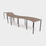 Ahşap Şemsiye Pergola Gölgelik – Üçlü Pergola – özel üretim ahşap pergola