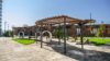 Ahşap Şemsiye Pergola Gölgelik – Üçlü Pergola – ahşap pergola detay görünümü 1