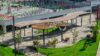 Ahşap Şemsiye Pergola Gölgelik – Üçlü Pergola – ahşap pergola detay görünümü 4
