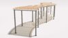 Ahşap Şemsiye Pergola Gölgelik – Üçlü Pergola – ahşap pergola detay görünümü 5