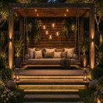Ahşap Pergolalı Bahçe Salıncağı – ahşap pergola detay görünümü 4