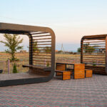 Ahşap Modern Pergola – Stonewood Zerafet – ahşap pergola detay görünümü 1