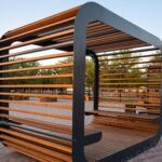 Ahşap Modern Pergola – Stonewood Zerafet – ahşap pergola detay görünümü 2