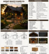 Modern Ahşap Kamelya ve Şömineli Dış Mekân Alanı – ahşap kamelya detay görünümü 1