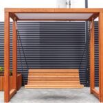 Aydınlatmalı Modern Salıncak – Stonewood Lotus – ahşap pergola detay görünümü 7