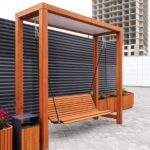 Aydınlatmalı Modern Salıncak – Stonewood Lotus – ahşap pergola detay görünümü 6