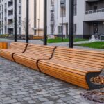 Ahşap Modern Oturma Bankı – Stonewood Dalga – özel üretim ahşap kapı detay görünümü 1