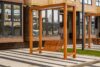 Aydınlatmalı Modern Salıncak – Stonewood Lotus – ahşap pergola detay görünümü 4