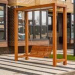 Aydınlatmalı Modern Salıncak – Stonewood Lotus – ahşap pergola detay görünümü 4