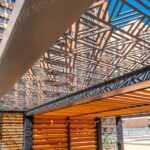 Ahşap Antrasit Gri Pergola 2,90x2,90 – ahşap pergola detay görünümü 8