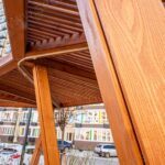 Ahşap Aydınlatmalı Pergola – Stonewood Prizma – ahşap pergola detay görünümü 4
