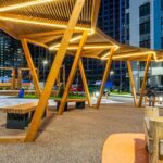 Ahşap Aydınlatmalı Pergola – Stonewood Prizma – ahşap pergola detay görünümü 6