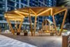 Ahşap Aydınlatmalı Pergola – Stonewood Prizma – ahşap pergola detay görünümü 7