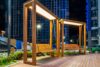 Aydınlatmalı Modern Salıncak – Stonewood Lotus – ahşap pergola detay görünümü 3