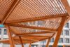 Ahşap Aydınlatmalı Pergola – Stonewood Prizma – ahşap pergola detay görünümü 11