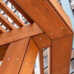 Ahşap Aydınlatmalı Pergola – Stonewood Prizma – ahşap pergola detay görünümü 12