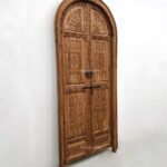 Ahşap İşlemeli Kapı – Stonewood Füsun 100 × 220 – özel üretim ahşap kapı detay görünümü 2