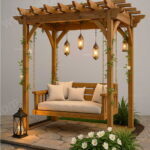 Ahşap Pergola Salıncak Mimoza – ahşap pergola detay görünümü 4