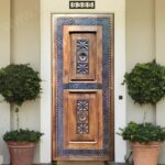 Sürgülü Ahır Kapısı Modelleri – Stonewood Petek 100 × 220 – özel üretim ahşap kapı detay görünümü 1