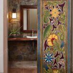Modern Ahşap Ahır Kapısı – Stonewood Kızıl 100 × 220 – özel üretim ahşap kapı detay görünümü 3