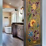 Modern Ahşap Ahır Kapısı – Stonewood Kızıl 100 × 220 – özel üretim ahşap kapı detay görünümü 4